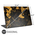 Black and Gold Scattered Marble Universal Laptop 16.6in (13.4 x 9.7in) Skin